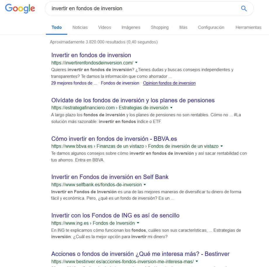 primera posicion en google